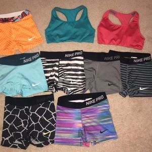 Nike Pro Spandex and Sports Bras
